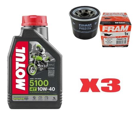 Kit Troca Leo E Filtro Kawasaki Versys Motul W