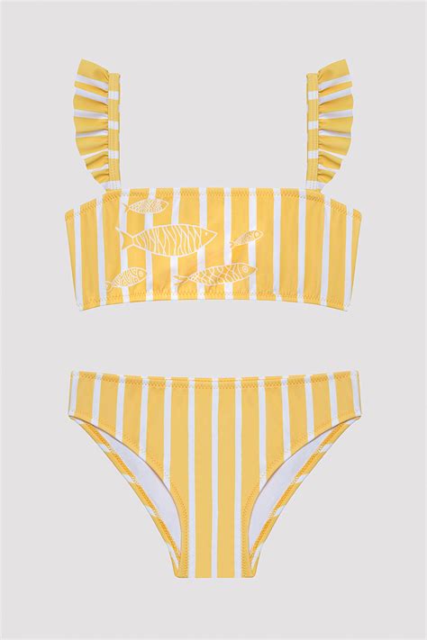 Penti Kız Çocuk Summer Sun Bandeau Çok Renkli Bikini Takımı Fiyatı Yorumları Trendyol