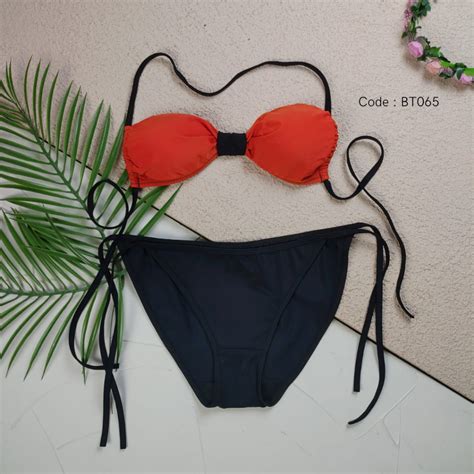 Jual Bikini Set Model Bow Kupu Freesize Bikini Pantai Sexy Sereia Shopee Indonesia