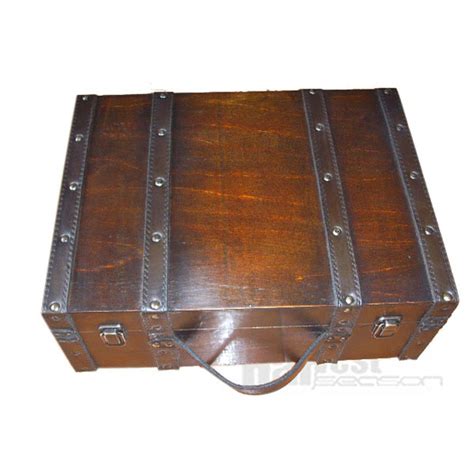 vintage wooden storage decorative luggage suitcase harvest