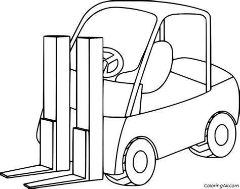 Small Forklift Coloring Page Coloringall 9520 The Best Porn Website