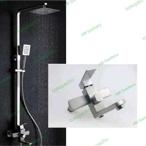 Jual Shower Tiang Stainless Kotak Mixer Shower Columnt Model Toto