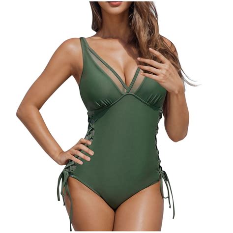 Beai Swim Suits For Women One Piece Plus Size Trendy Bikini Sets For Women High Leg Modest