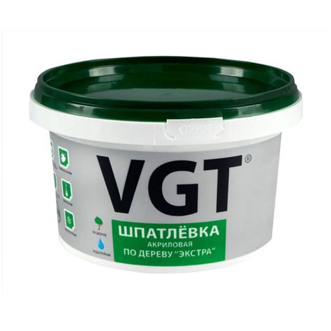 Шпатлевка акриловая по дереву VGT Экстра (1кг) лиственница купить по ...
