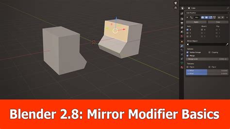 Blender Mirror Modifier Beginner Tutorial Youtube