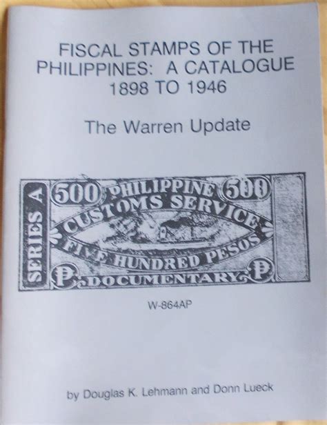 Philatelic Philippines Fiscal Stamps Catalog