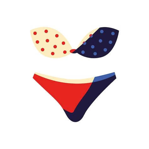 Bikini Isoliertes Symbol Auf Wei Em Hintergrund Kostenlose Vektor