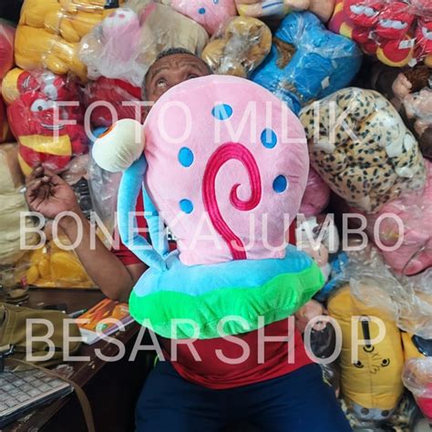 Jual Boneka Karakter Garry Gary Gari Garri Spongebob Pink Biru Hijau