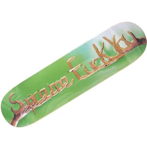 Supreme シュプリーム SUPREME Fuck You Skateboard スケートボード デッキ GREEN グリーン 緑 メンズ 新品 グッズ