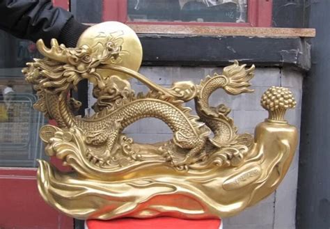 Collectible Bronze S2853 Sign Brass Copper Feng Shui Spit Water