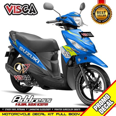 Decal Suzuki Address Full Body Stiker Suzuki Address Full Body Striping