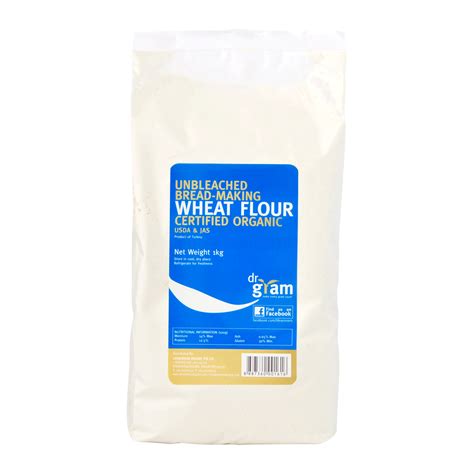 Dr Gram Organic Unbleached Bread Making Wheat Flour 1kg Lifewinners