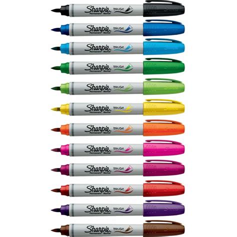 Sharpie Brush Tip Permanent Markers Fine Marker Point Brush Marker