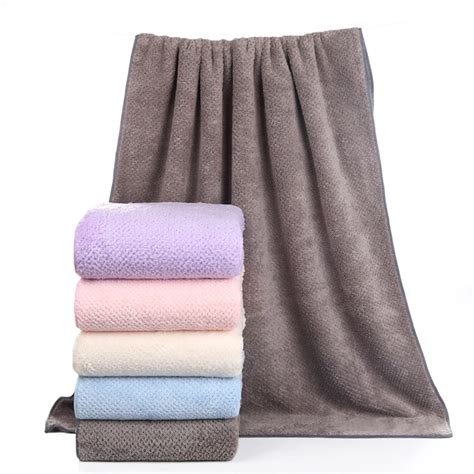 Superfine Fiber Bath Towel Bathing Face Towels Set Quick Drying Absorbent Shower Beach