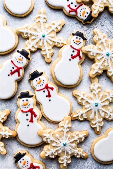 Learn How To Make Adorable Snowman And Snowflake Sugar Cookies With Royal Icing Chris