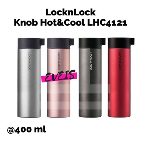 Jual LocknLock Termos Air Minum Knob Hot Cool 400 Ml LHC4121 Termos Air Minum Shopee