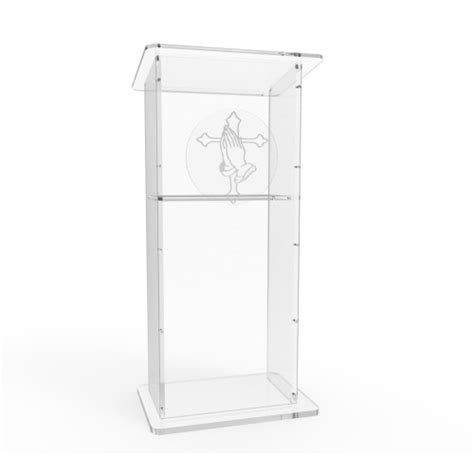 Fixturedisplays® Clear Acrylic Lucite Podium Pulpit Lectern 45 Tall 1803 212152