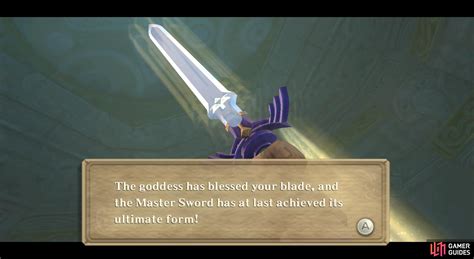 True Master Sword - Swords - Gear and Items | The Legend of Zelda: Skyward Sword HD | Gamer Guides®