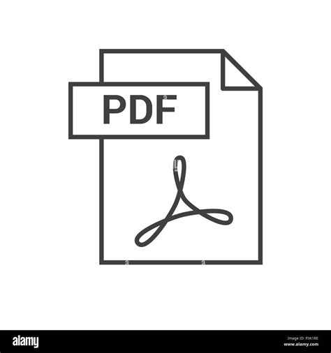 PDF Vector Icon Stock Vector Image & Art - Alamy