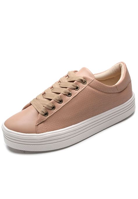 T Nis Flatform Dafiti Shoes Croco Nude Compre Agora Dafiti Brasil