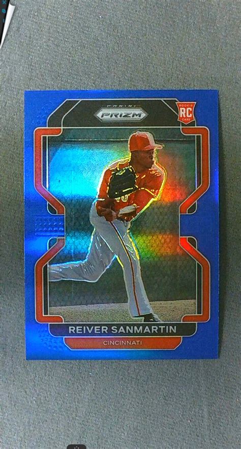 2022 Panini Prizm Tier II Blue Prizm 160 Reiver Sanmartin RC Reds EBay