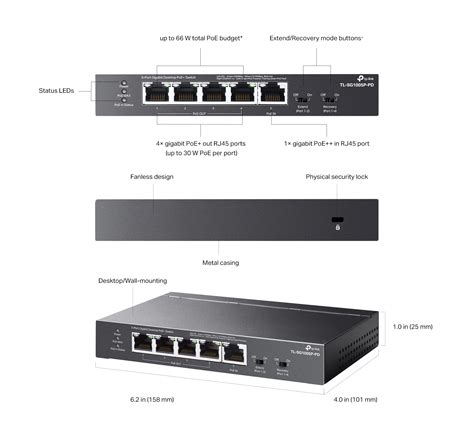 Switch Tp Link Tl Sg1005p Pd Autoryzowany Partner Tp Link