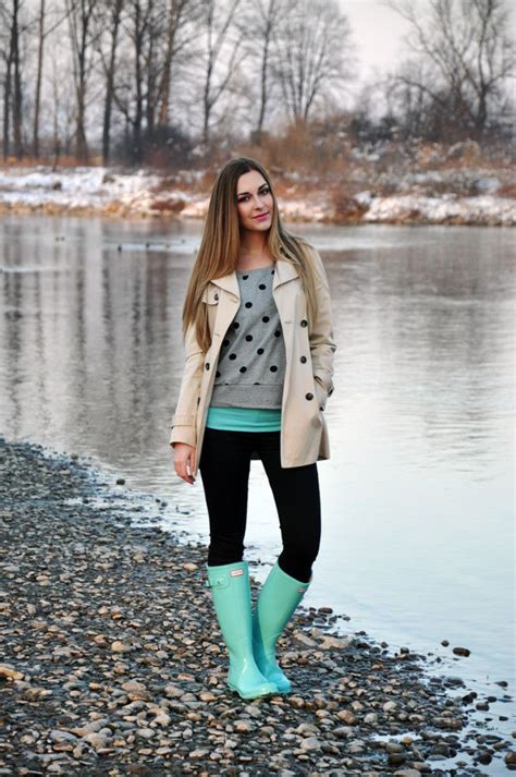 Cute Turquoise Hunter Boots Bmodish How To Wear Rain Boots Best Rain