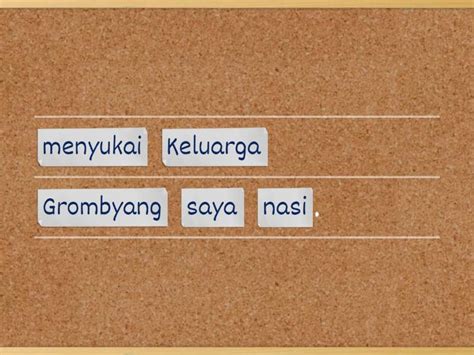 Menyusun Kata Acak Menjadi Kalimat Yang Benar Unjumble