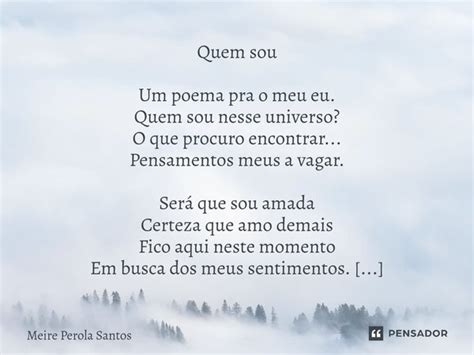 Poemas Quem Eu Sou