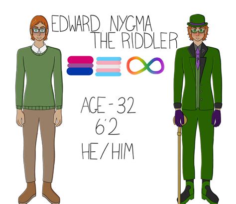 Edward Nygmathe Riddler Headcanonsredesigns By Themoonfromthe1890s On Deviantart