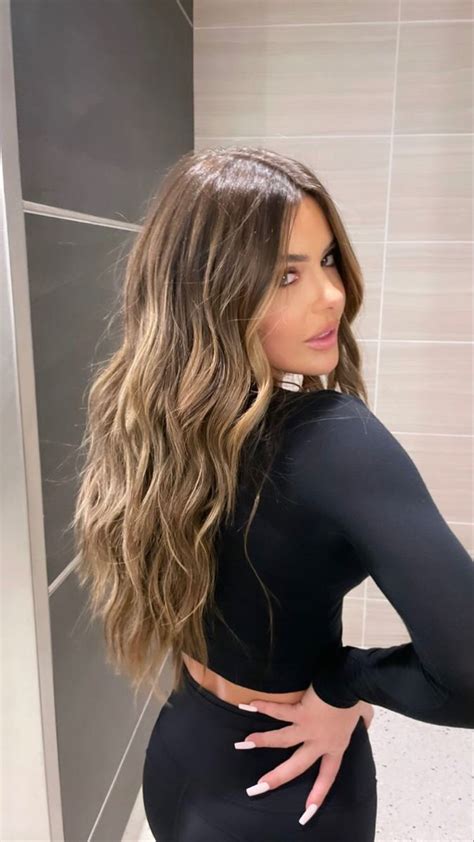 Brielle Biermann Balayage Hair Dark Brunette Hair Color Brunette