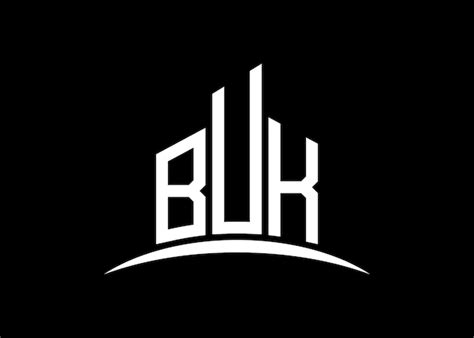 premium vector letter buk building vector monogram logo design