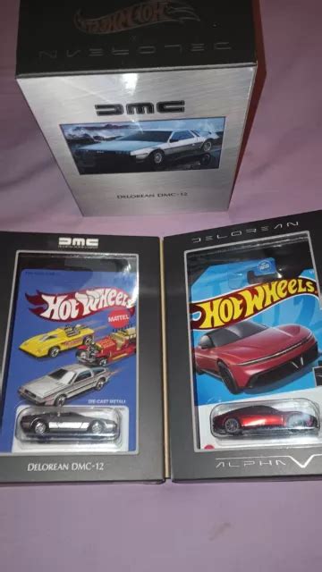MATTEL CREATIONS HOT Wheels X DeLorean DMC 12 Alpha5 Collector Set LAST 1 EUR 50 54