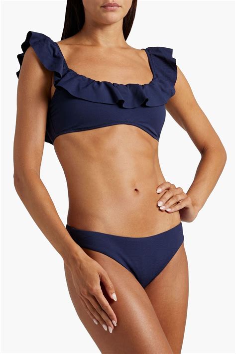 Eberjey Dree Stretch Piqu Low Rise Bikini Briefs The Outnet