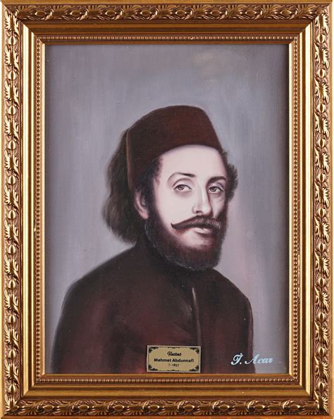 HATTAT MEHMET ABDUNNAFİ EFENDİ 1857 Ressam İsmail Acar Yalovalı