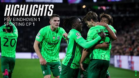 Resumo Uefa Champions League Psv Eindhoven Sporting Cp Youtube