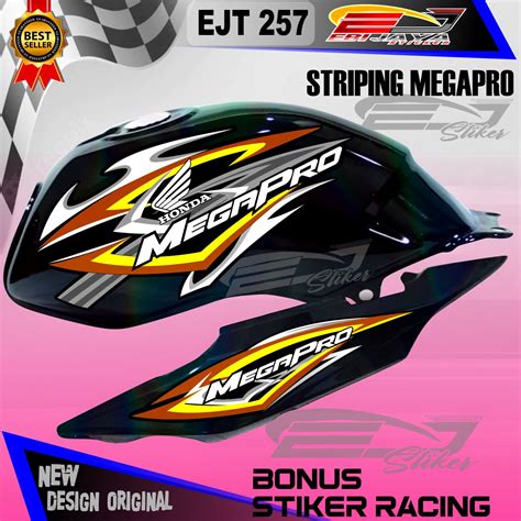 Striping Megapro Stiker Lis Variasi Megapro Primus Decall Stiker