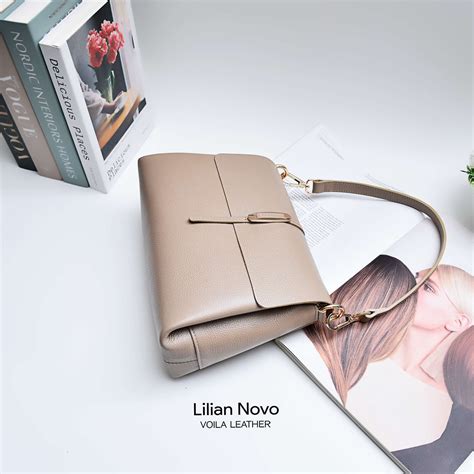 Tote Sling Kulit Asli Voila Liliane Novo Nude Voila Leather
