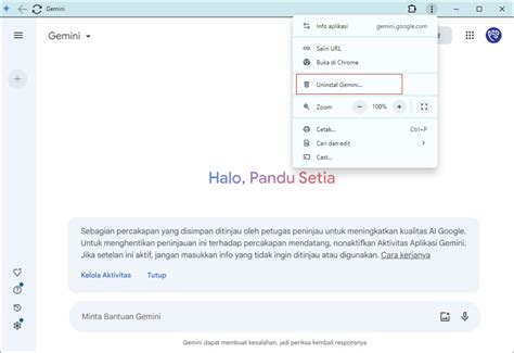 Cara menginstal Google Gemini sebagai aplikasi di Windows 10, 11 ...