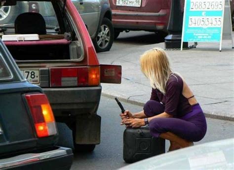 Blonde At A Gas Station Funny