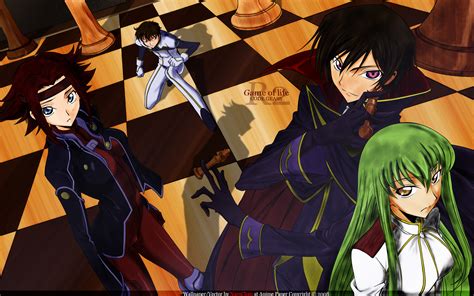 Code Geass Hd Wallpaper Lelouch And Friends In Action