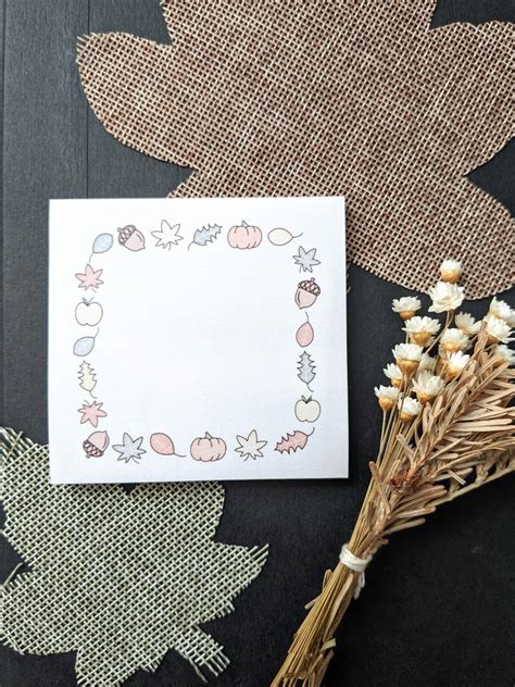 fall faves sticky notes post  brand sticky notes fall etsy