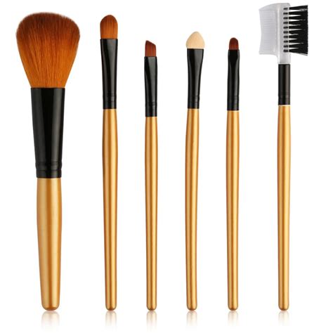 Maange Brush 6pcs Makeup Brushes Set Powder Foundation Eyeshadow