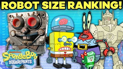 Bikini Bottom Robots Mechs Ranked By Size 🤖😱 Spongebob Youtube