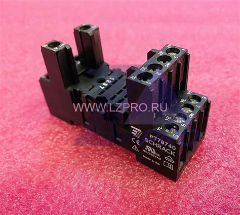 Колодка для реле 4-POLE. 6A PT78740 SCHRACK купить в ЛЗПРО в Москве