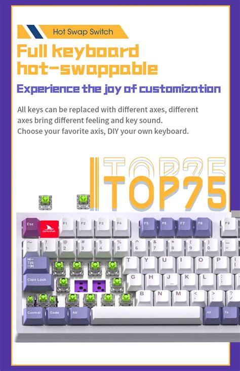 B N Ph M C Darmoshark Top Tri Mode Rgb Black White Hot Swap Lcd M N H Nh N M Xoay Darmoshark