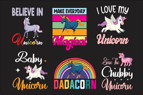 Unicorn T Shirt Design Bundle Graphic By Creative T Shirt Design