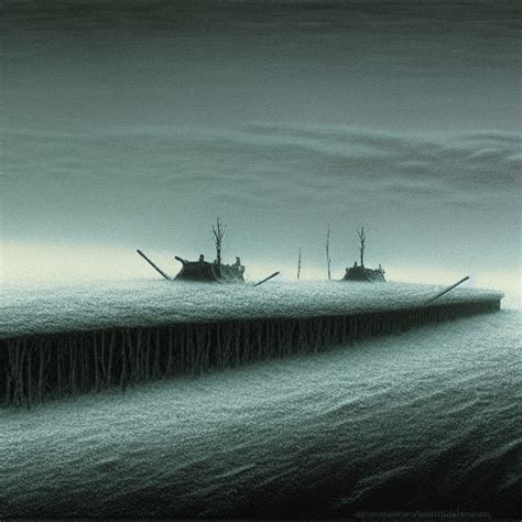 Winter War Zdzisław Beksiński Style · Creative Fabrica