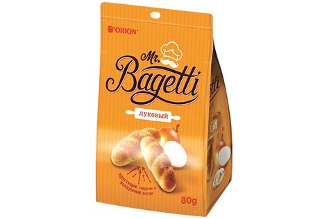 Печенье «Orion» Mr. Bagetti луковый, 80 г – купить по приятной цене с ...