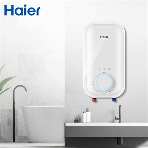 Haier Mechanical Control V Bathroom Shower Kitchen Tankless Electric Instant Hot Water Heater